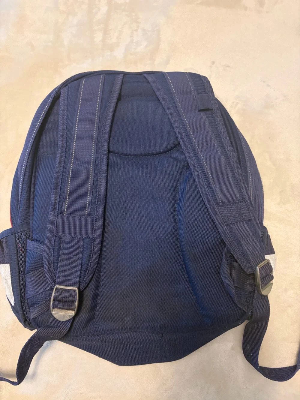 Pottery Barn Kids Navy & White Shark Stripe Backpack - Drew